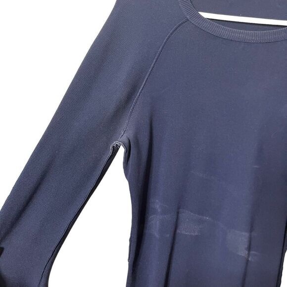 Jonathan Simkhai Signature Bell Sleeves Knit Blouse in Navy Blue - Size Small - Picture 12 of 14